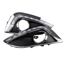 Luz diurna compatible con Hyundai IX35 2010-2013, conjunto de luz antiniebla LED con señal de esquina