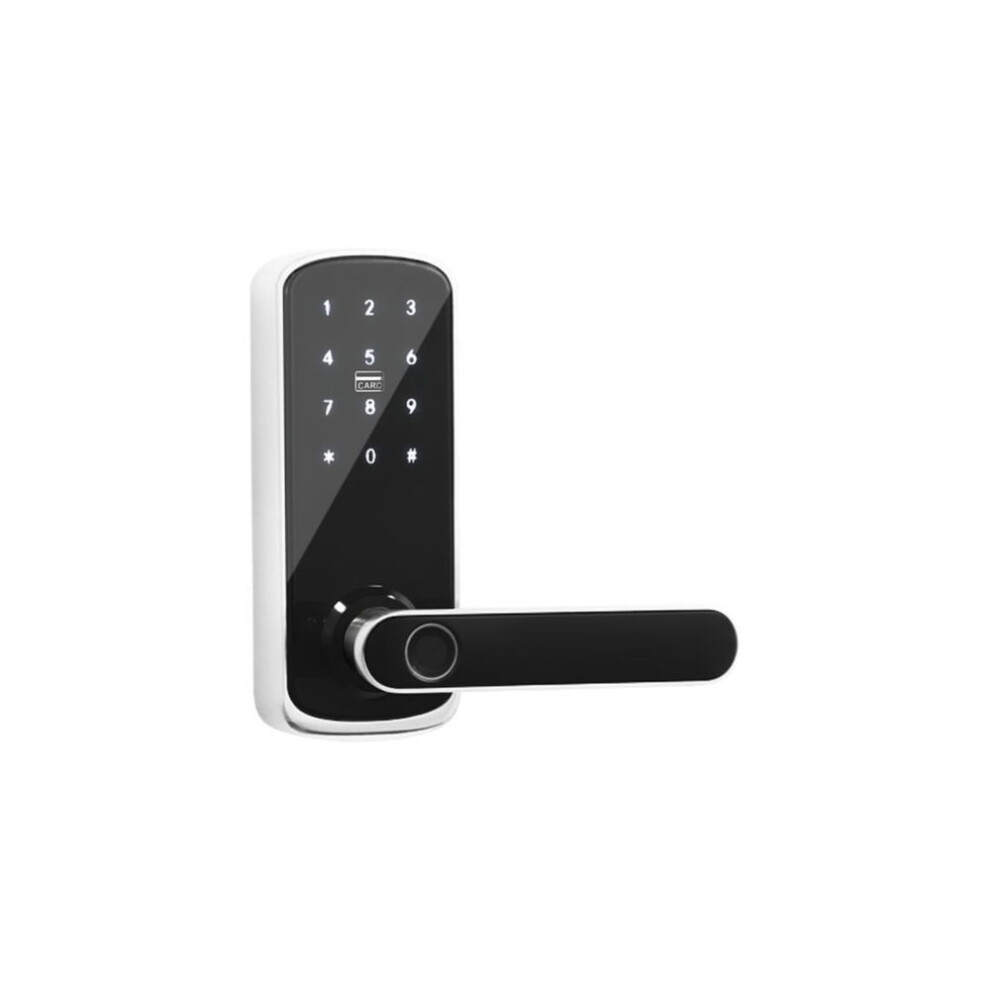 Tuya Smart Wifi Lock With Fingerprint Reader And Single Latch For Secure And Convenient Access - Brilvibera 8703864856791