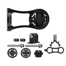 Fietsstuurpenhouder/voorbeugelset, compatibel met Garmin Edge 1000 820 810, GoPro, Bryton Cateye, fietsaccessoire van aluminiumlegering.
