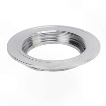 Lensvattingadapter, precisie M42 naar Minolta MD lensconverter, compatibel met Minolta MD-vatting camerabody's, zilverkleurige koperlegering, 41 g