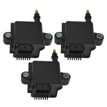 3 Pieces Ignition Coil, compatible with Mercury Optimax 2004-present, replacement part 300-8M0077471 300-879984T01 339-879984T00, Black ABS