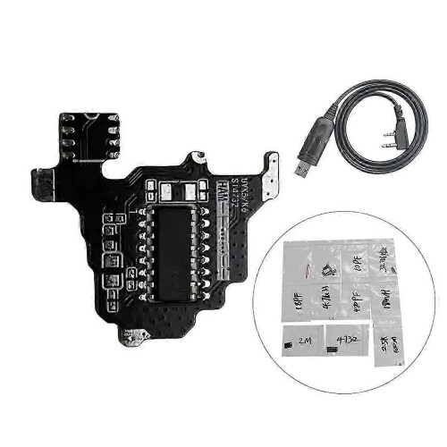 Kit de Módulo de Rádio Onda Curta com SI4732 e Chip 2M, Compatível com UVK5 UVK6, PCB Preto, Inclui Cabo USB