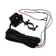 12V Winch Rocker Thumb Switch Kit with Mounting Bracket, Handlebar Control Line, 2.5 Metre, ABS + Nylon, Black, for ATV UTV Electric Winch