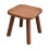 Solid Wood Shoe Changing Stool for Living Room, Entryway, Bathroom, Small Walnut Colour 2