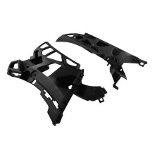 Uchwyt montażowy reflektora lewego i prawego, kompatybilny z Mercedes-Benz GLE Class W166 V167, czarny plastik, 1 para