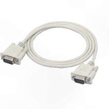 Cabo Adaptador DB9 para VGA 15 Pin, 137cm, Compatível com PC Impressoras Scanners Monitores Projetores
