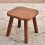 Solid Wood Shoe Changing Stool for Living Room, Entryway, Bathroom, Small Walnut Colour 5