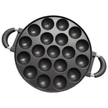Mini Pancake Maker, 19-Mould Non-Stick Pan, Anti-Scald Ergonomic Handle, Compatible with Gas, Induction and Electric Ceramic Cooktops