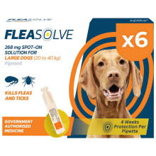 Fleasolve Spot On Large Dog x6 Flea Treatment