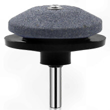 Grasmaaier mes slijper, 6,35mm schachtdiameter, 80 grit slijpsteen, compatibel met elektrische en handboren, voor grasmaaier mesonderhoud