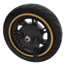 6.5 Inch Scooter Front Wheel Replacement Kit compatible with Ninebot 9 G30 E Series, Aluminium Alloy Frame Rubber Tyre with Inner Tube