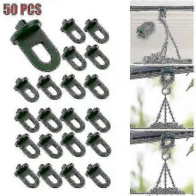Agraffes pour serre, paquet de 50, plastique résistant, capacité de charge 30 kg, pour culture de plantes dans serre inclinée