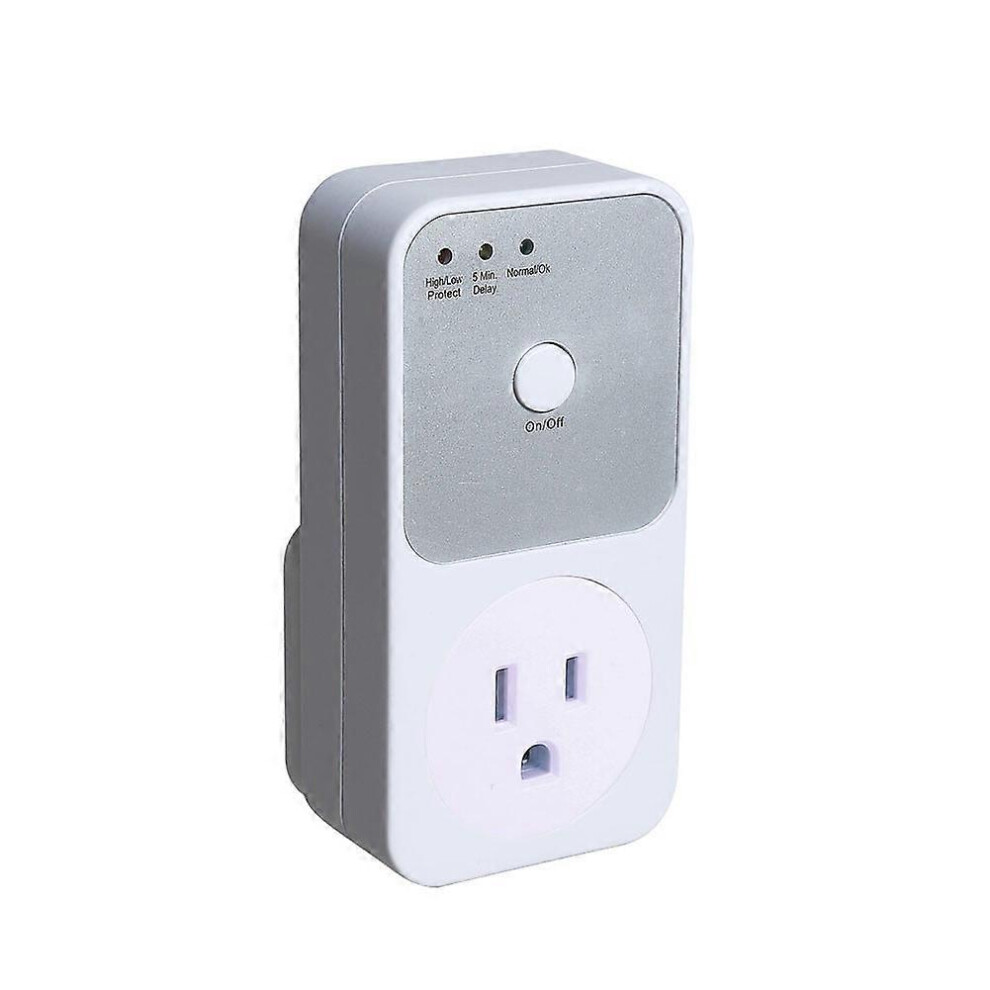Voltage Protector Socket, 3680W Max, Automatic High Low Voltage Surge Protection, Temperature Control, Child Lock, For Refrigerator Tv, Uk Plug 240V 6901168122211
