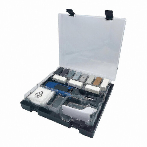 Kit de reparação de pisos com caneta de aquecimento elétrico e blocos de cera
