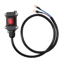 Waterdichte accuschakelaar voor motorfietsen 12V/24V DC, 50 cm kabel, voorkomt stroomverlies van de accu bij buitenparkeren en seizoensstalling.