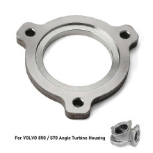 Adapter voor turbine-uitlaatflens, compatibel met Volvo 850 S70 TD04HL, 3 inch stalen uitlaatpijpflens, 10 mm dik.