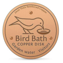 Disque de purification pour bassin à oiseaux en cuivre, réduction naturelle des algues pour jardin extérieur