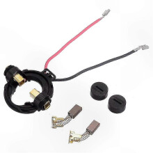 Koolborstelset met houderkap, compatibel met Hitachi 328202 334696 G18DSL G18DL, metalen zwarte accessoires voor elektrisch gereedschap.