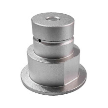Adaptateur de connexion rapide CO2 compatible avec Terra DUO ART Tr21-4, métal, formé d'un seul bloc, finition mate