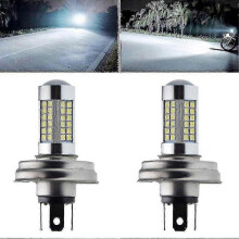 faros LED P45t R2 de 66 SMD, luz alta y baja, blanco 6000K, 6V 12V, para scooter, ciclomotor, motocicleta, triciclo y vehículo eléctrico.