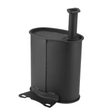 Silencieux d'échappement double couche en fonte, compatible avec les générateurs Honda GX340 GX390 188F 5 kW 11 CV 13 CV, noir