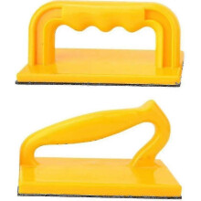 Ensemble de 2 poussoirs pour scie à bois, protection anti-rebond jaune en plastique solide, bloc de poussée de sécurité pour machines à bois