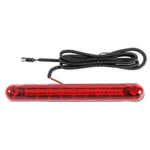 Luz de freno trasera de montaje alto con 24 LED, compatible con Saab y Volvo, 12 V, color rojo, carcasa de ABS, 25 x 3 cm.