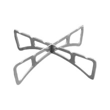 Foldable Cross Steamer Rack, Stainless Steel, Upright and Inverted Use, Space Saving, for Roasting and Household Stockpot