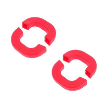 Silicone Pot Handle Earmuffs Covers, 4 Pieces, Red, Heat Insulation Anti-skid Pan Handle Sleeves for Kitchen Cooking Utensils