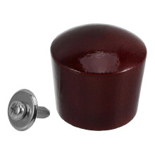 Wooden Camping Pot Lid Lifter, Dark Red Anti-Scalding Detachable Lid Grip, Rustic Design for Outdoor Cooking Barbecues, 1 Pack