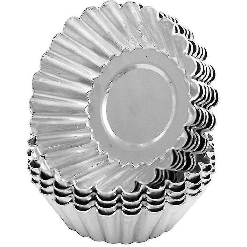 Egg Pie Mould Non-Stick Aluminium Cupcake Cake Cookie Pudding Tin Baking Tool