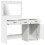 VidaXL vidaXL Dressing Table with Mirror Lights 2 pcs White Engineered wood 4