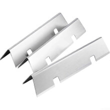 Flavorizer Bars Compatible With Weber Spirit II Grills 200/200 Series, 3-Pack, 38.9 cm Stainless Steel, Compatible with Weber 210 220 Models