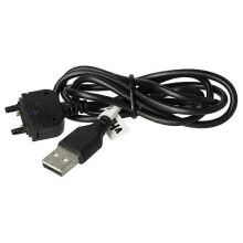 Cabo USB Compatível com Sony Ericsson Z530i Z770i Z520i Z555i Z550i Z710i Z610i para Transferência de Dados PC Preto