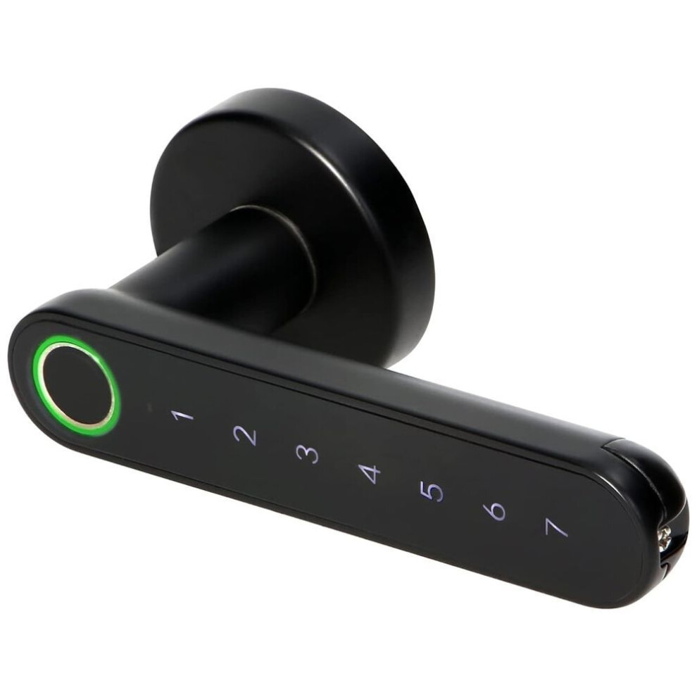 Connected Lock With Touch-Sensitive Keypad And Biometric Fingerprint Reader, Bluetooth 4.0 Brilvibera (Black) 8288813334891