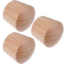 Pot Lid Knob Replacement 3Pcs Compatible with Universal Pan Covers, Beech Wood Heat Resistant Handle