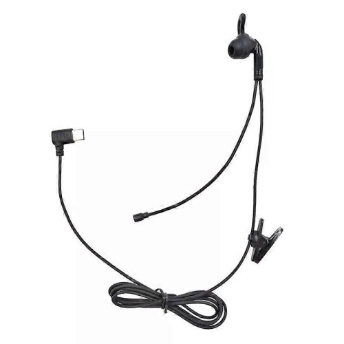 Referee In-Ear Intercom Headset, compatible with V6 Pro V4C Plus Q8 F6 V7, Type-C Interface, 1.3 Metre Wired