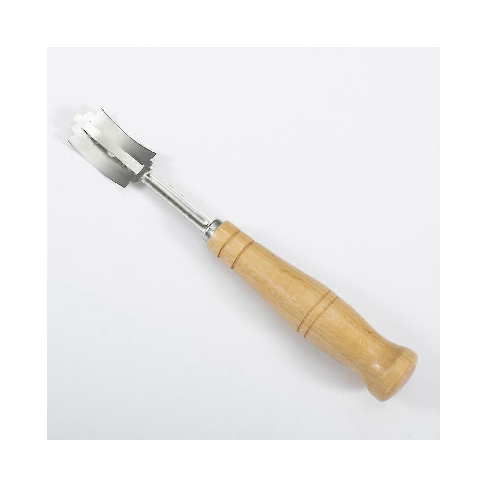 Bakery Blade Scraper With 10 Stainless Steel Replaceable Blades And Wooden Handle 6933168067780