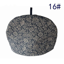 Housse isolante pour grande théière (28 cm x 23 cm), en sergé de coton avec rembourrage en polyester et boucle de suspension.