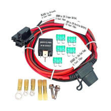 Kit relais pour pompe à carburant électrique 12V, 5 broches 40A étanche avec faisceau de câblage, pour systèmes 12V