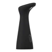 Dispensador automático de sabonete líquido em espuma，sensão infravermelha，200ml，ABS，preto，para cozinha banheiro escritório hospital