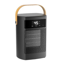 Tragbare Keramik-Tischheizung mit LCD-Anzeige, 1000 W, 230 V, Weiß, Wandmontage möglich