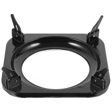 Gas Stove Rack Compatible with Cooker Pan Holder Stand Iron Black 19.5cm