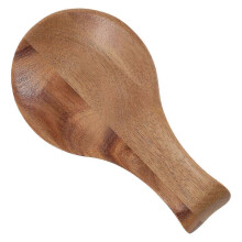 Repose-cuillère en bois pour plaque de cuisson, organisateur de comptoir de cuisine en bois d'acacia, 17 x 9 x 2 cm
