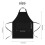 2-Piece Water-Resistant Apron for Kitchen, Adjustable Straps, Two Pockets, Polyester Cotton, Black 2