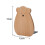 Fermalibri in legno per scaffali, robusti, con design a orso, ideali per ufficio e biblioteca. 2