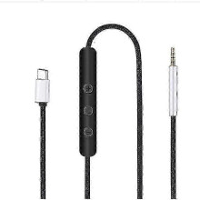 Cabo Adaptador USB-C para 2.5mm com Microfone Compatível com Bose QC25 QC35 QC45 NC700 e Yamaha Y40 Y45 Y50