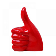 Creative Red Wheel Figurine Statue European Ceramic Art Sculpture Ornament For Living Room Decor