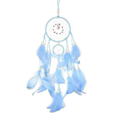 Attrape-rêves en plumes et coquillages, ornements originaux, perles colorées, décoration pour voiture, maison, fait main