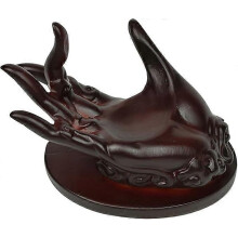 Crystal Ball Stand for 30-60mm Sphere, Natural Fengshui Glass Orb Holder Base, Hand-Shaped Healing Decorative Statue